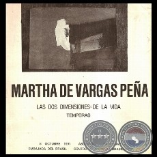 LOS DOS DIMENSIONES DE VARGAS PEÑA - Témperas de Martha De Vargas Peña
